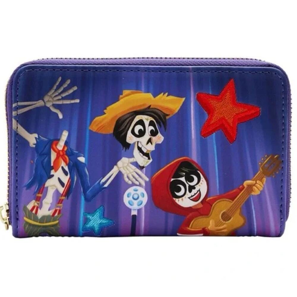Loungefly Pixar Moments Miguel & Hector Performance Zip Wallet NWT - Picture 2 of 6